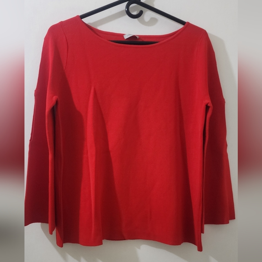 Marella Elegant Red Women's Top, Size Medium.